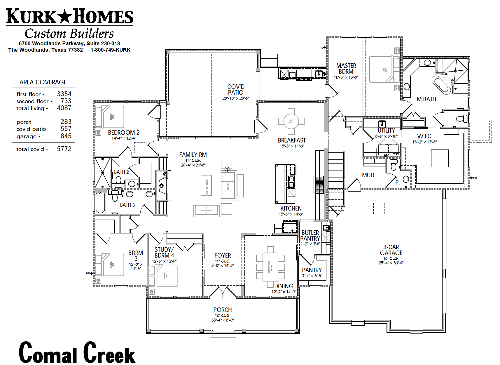 The Comal Creek - Home Plan Design