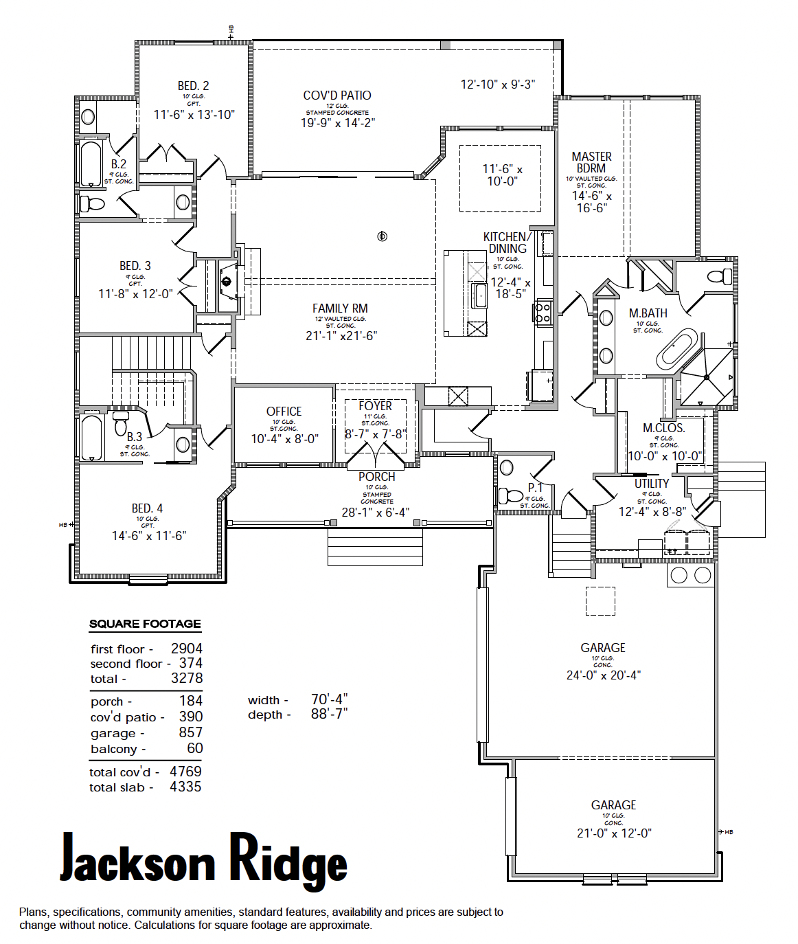 Jackson Ridge Floor plan