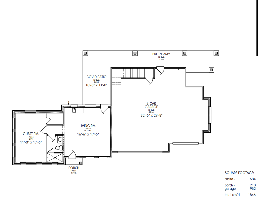 Legacy Ranch Casita Floorplan