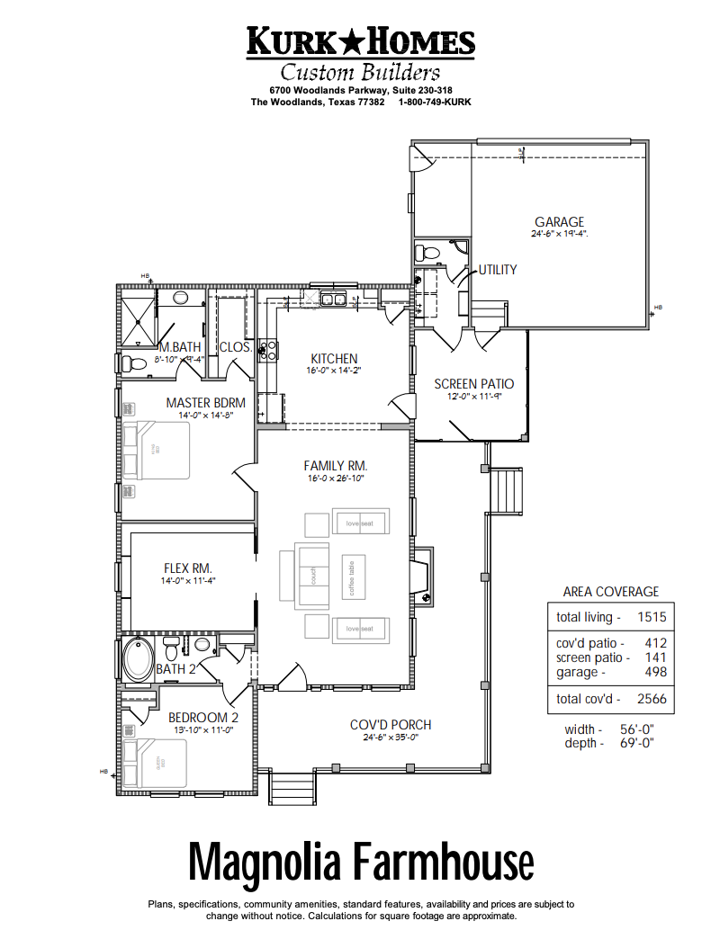 Magnolia Farmhouse - Floor Plan