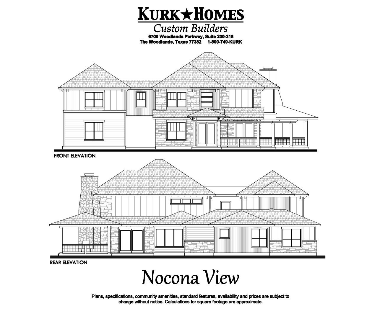 Nocona View - Elevation