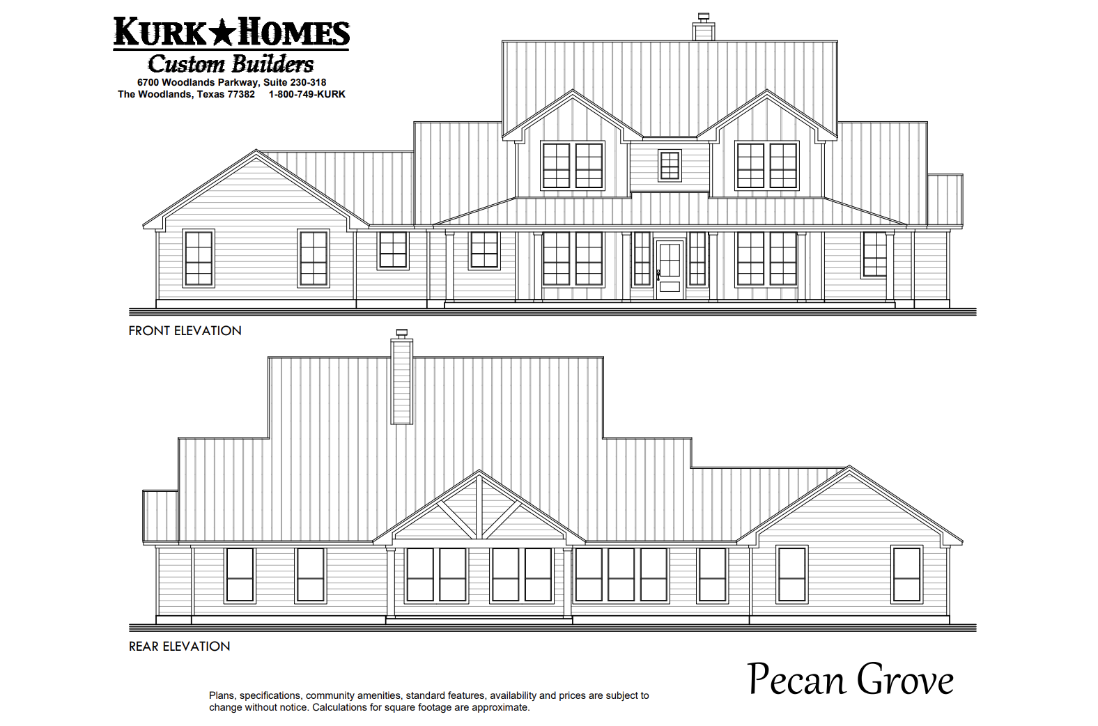 Pecan Grove - Exterior Elevation