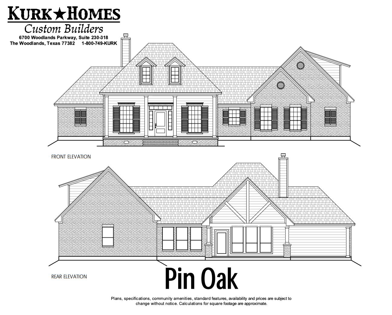 Pin Oak Elevation