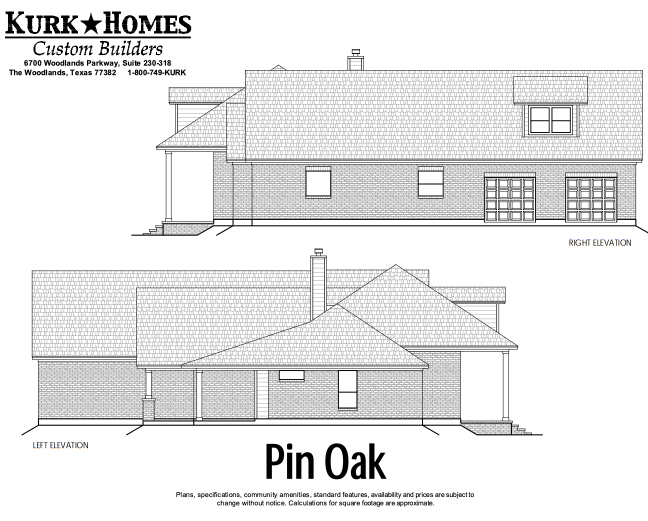 Pin Oak Elevation