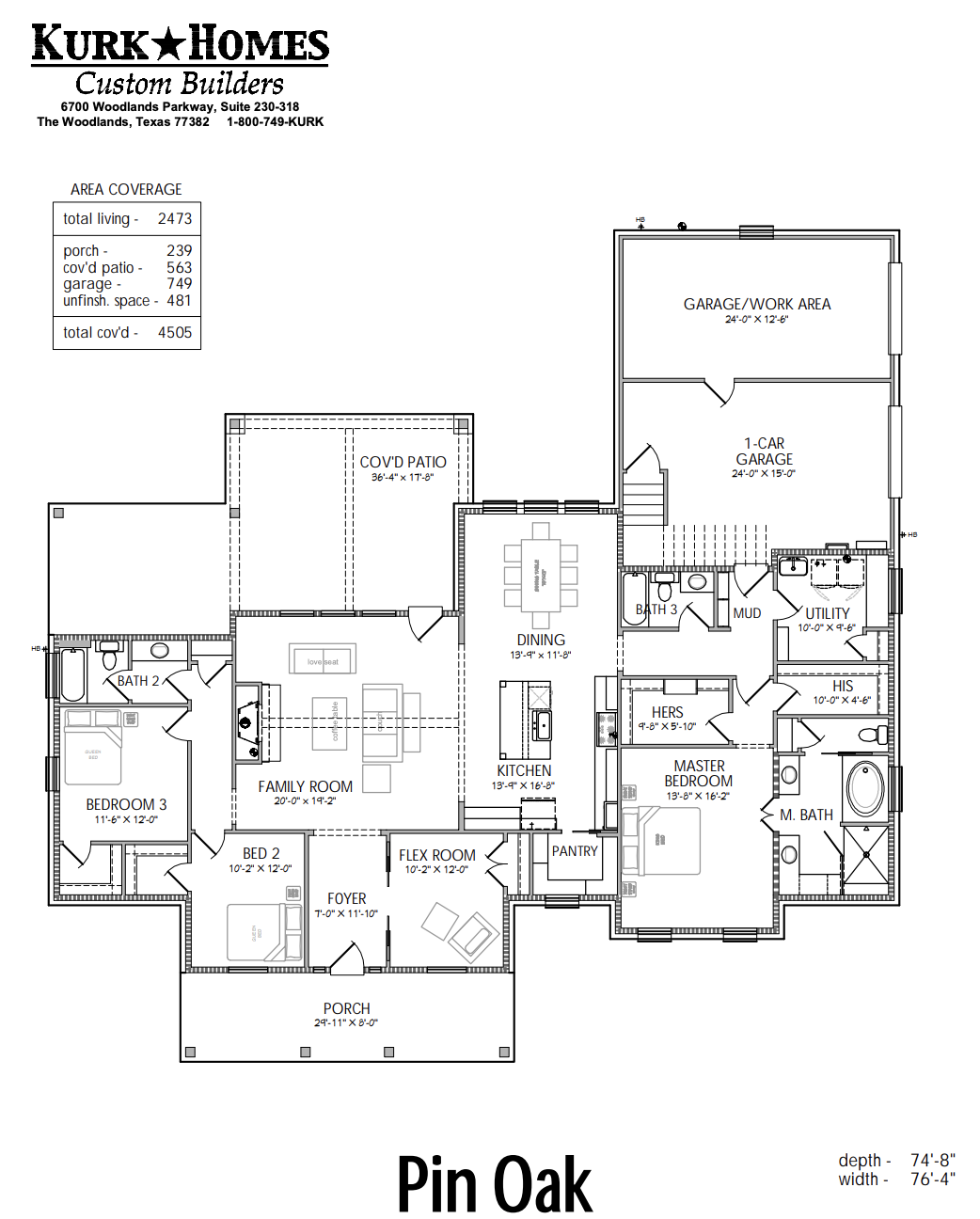 Pin Oak Floorplan