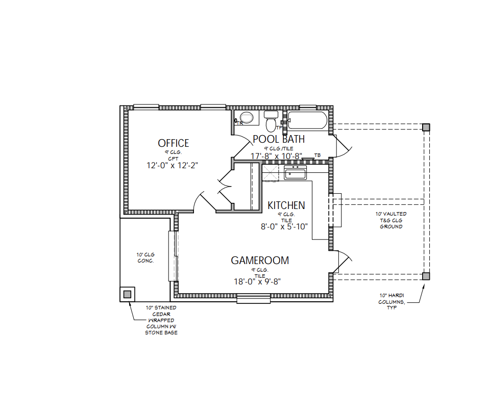 Pool House Floorplan