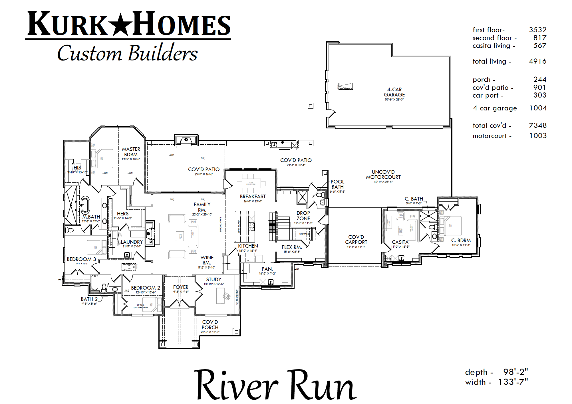 River Run floor plan