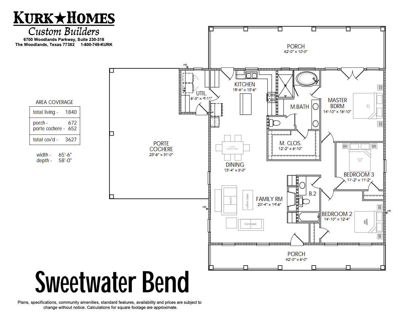 Sweetwater Bend - Floor Plan