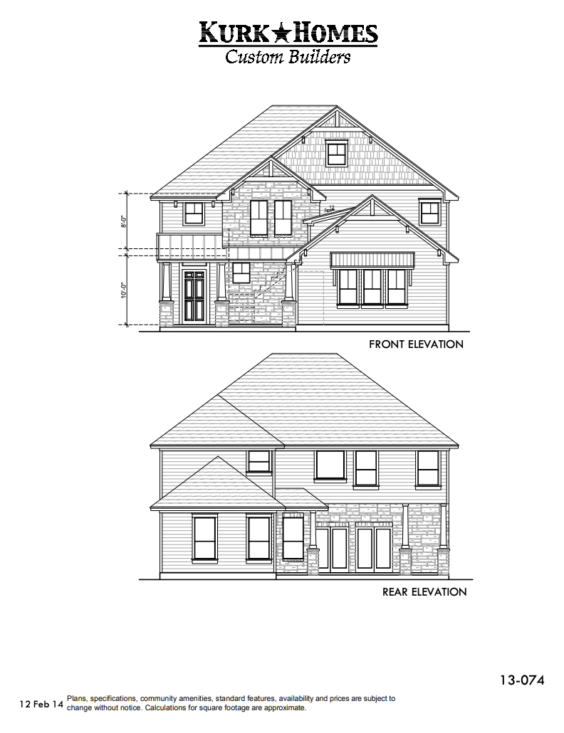 The Heights Craftsman - Front Elevation