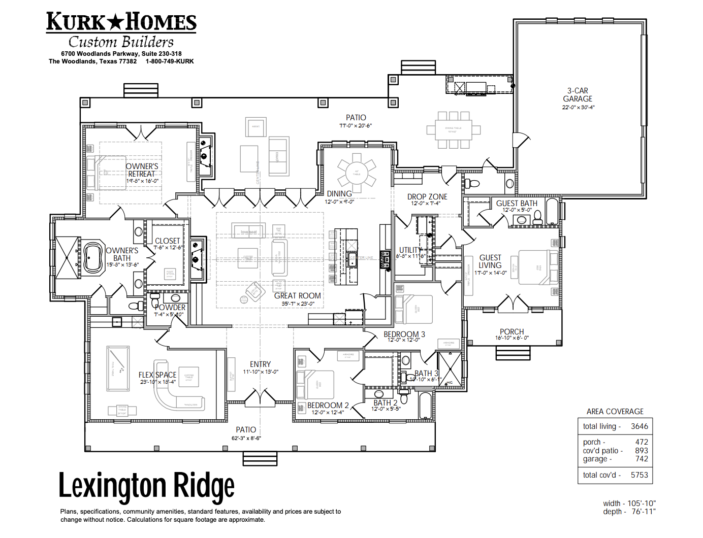 The Lexington Ridge - Home Plan Design