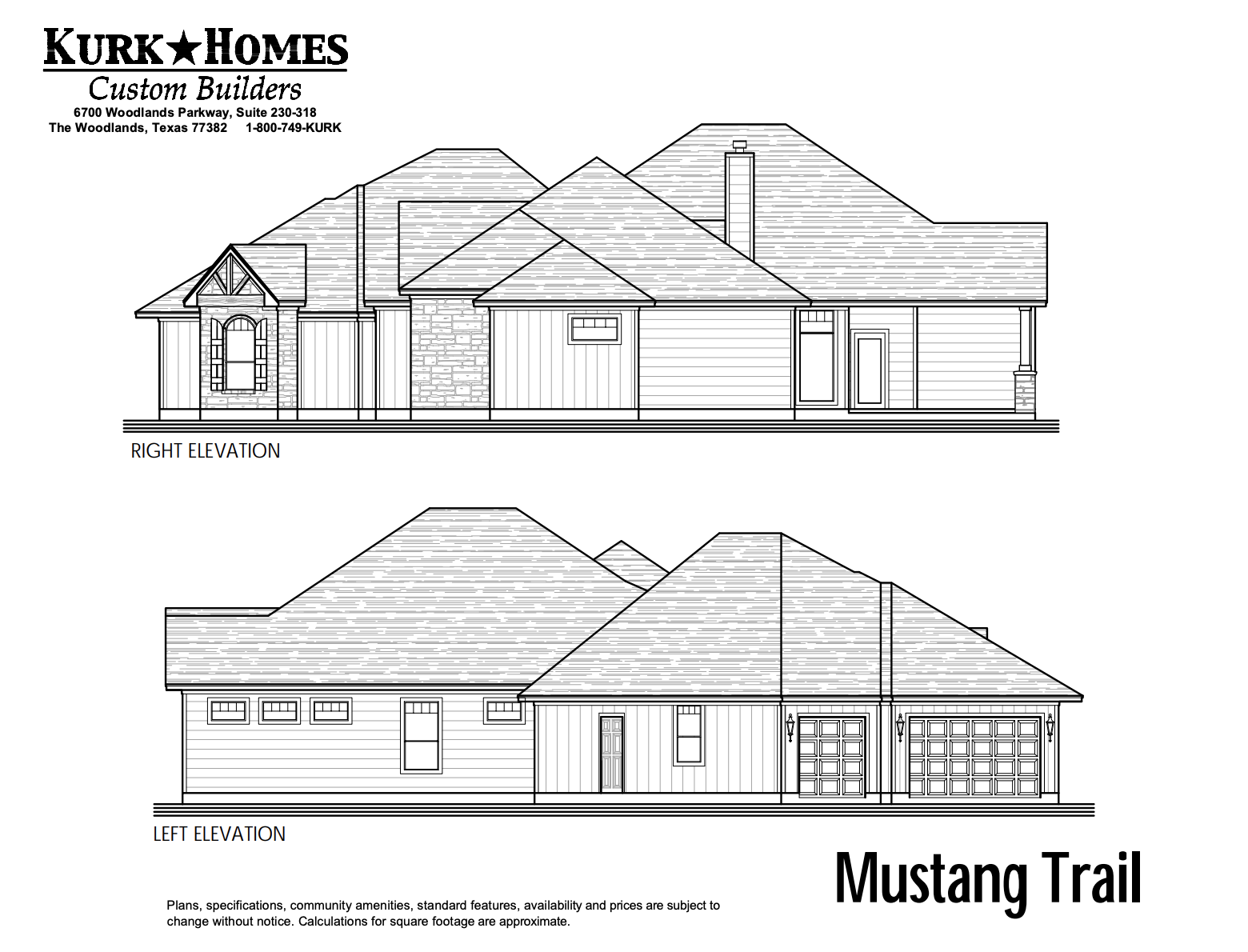 The Mustang Trail - Side Elevation