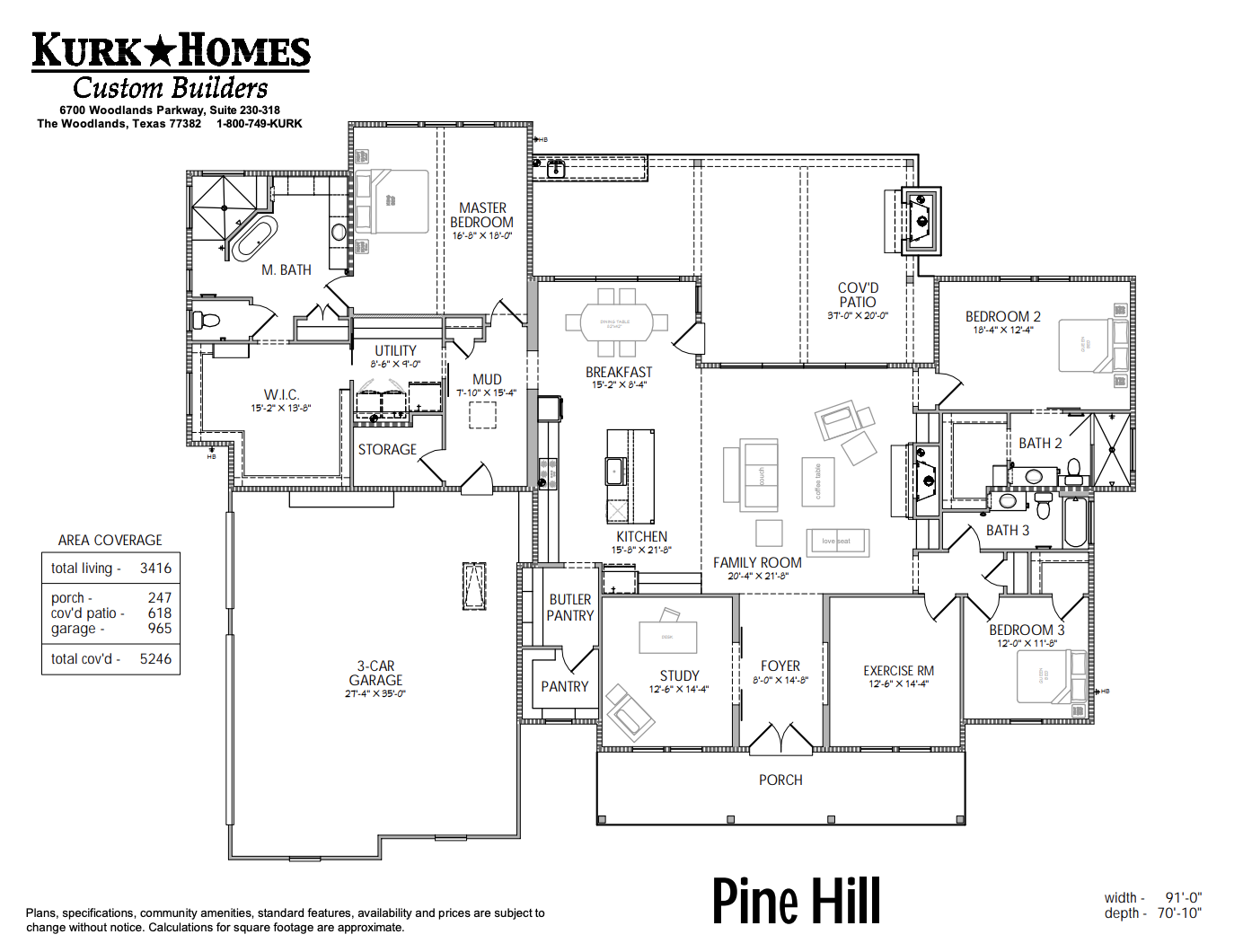 The Pine Hill - Home Plan Design