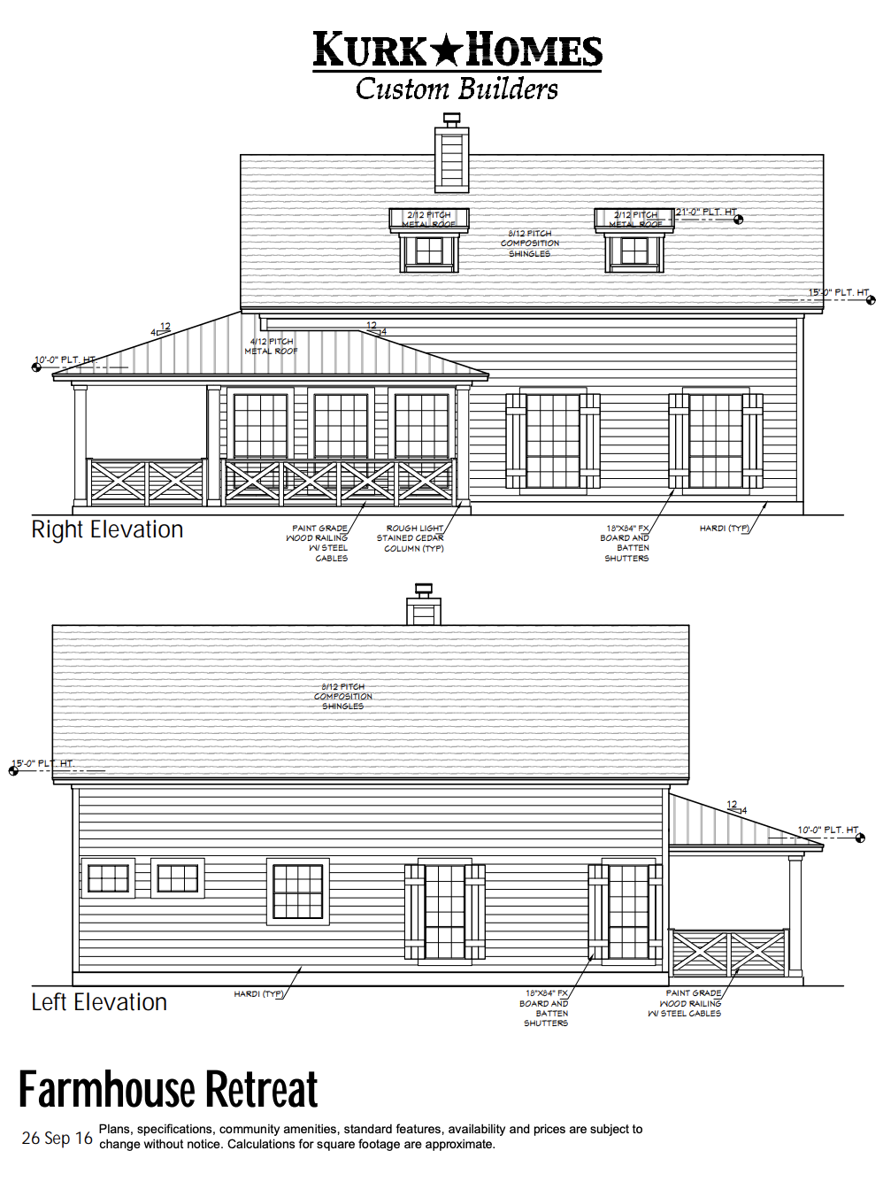 The Retreat Elevation