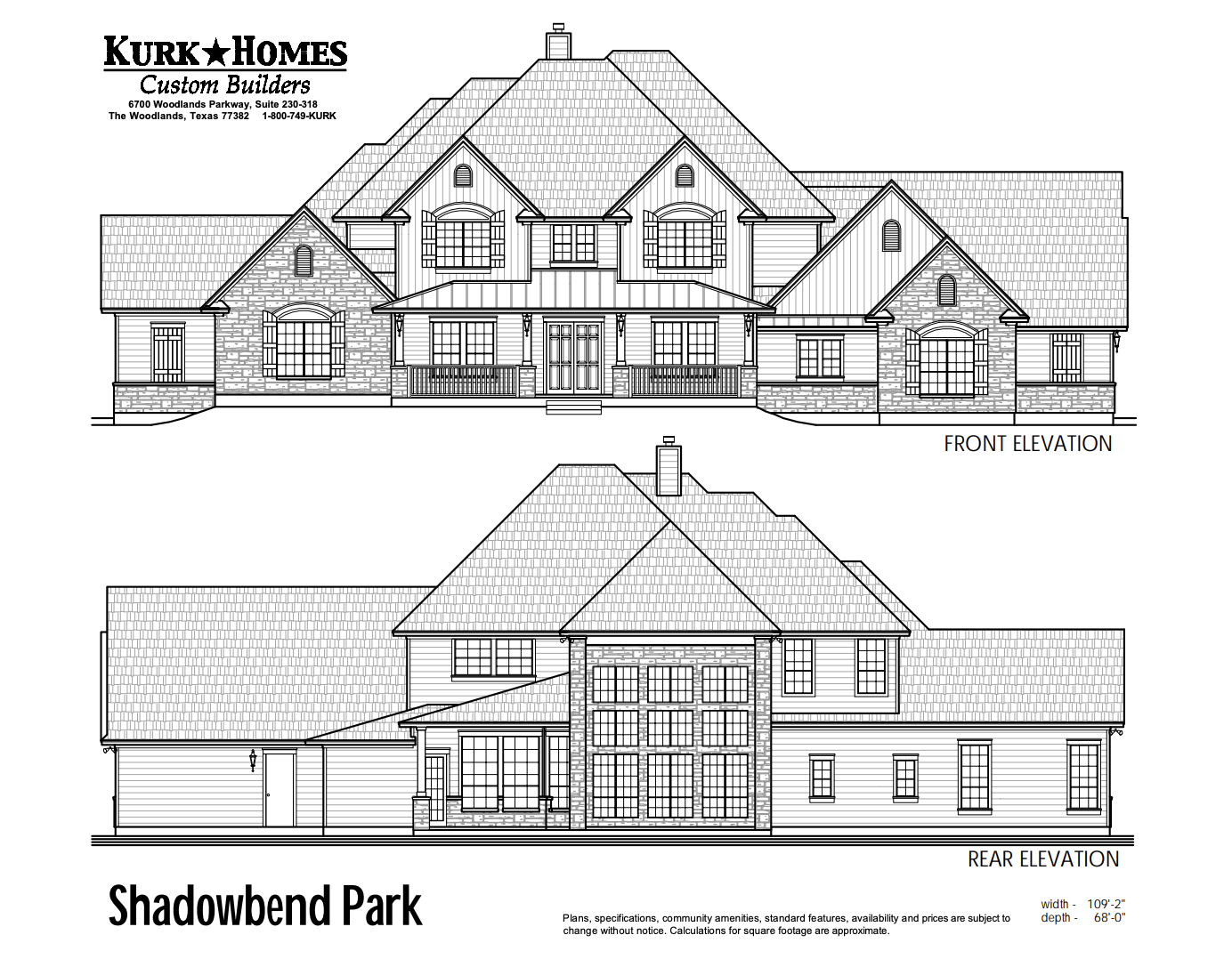 The Shadowbend Park - Exterior Elevation