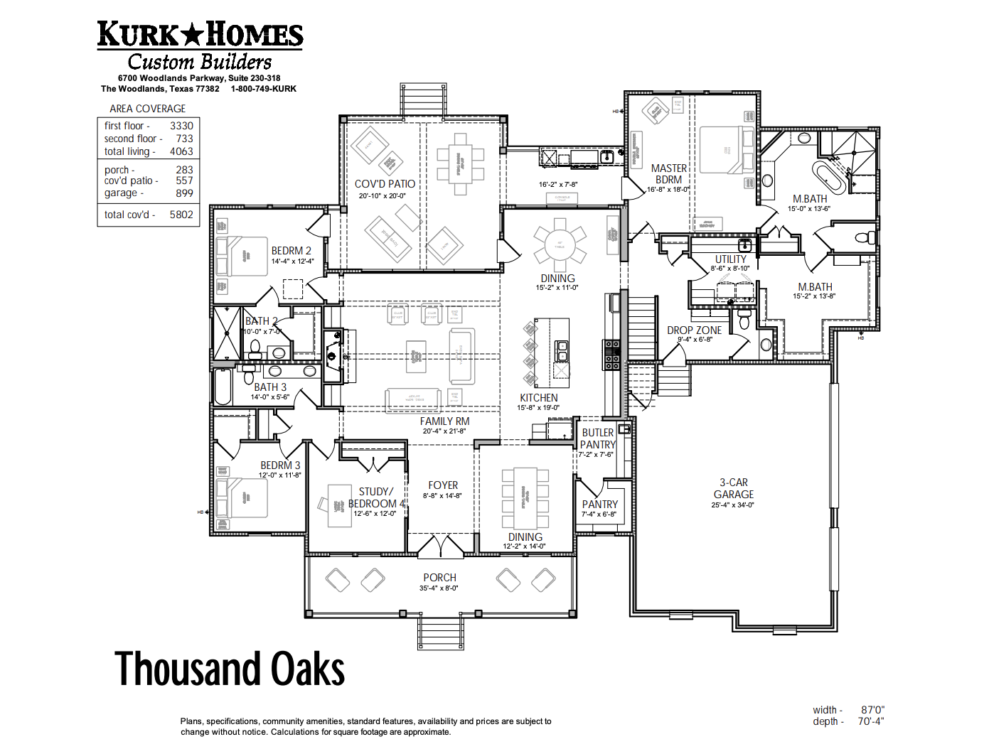 The Thousand Oaks - Home Plan Design