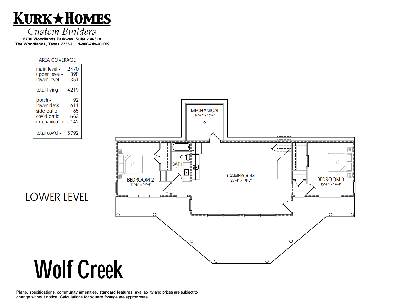 The Wolf Creek - Lower Level