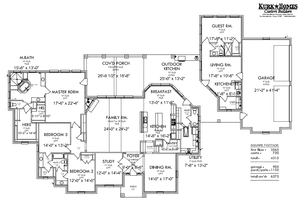 Wimberly Model Floorplan